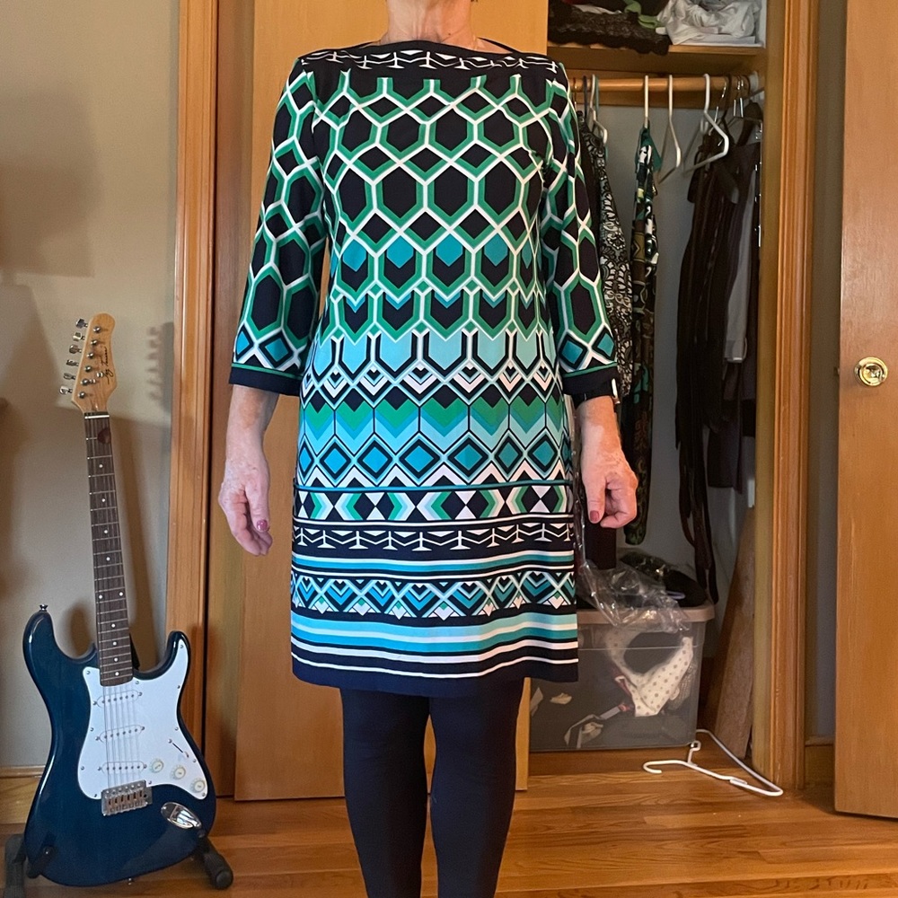Geometric Pattern Dress